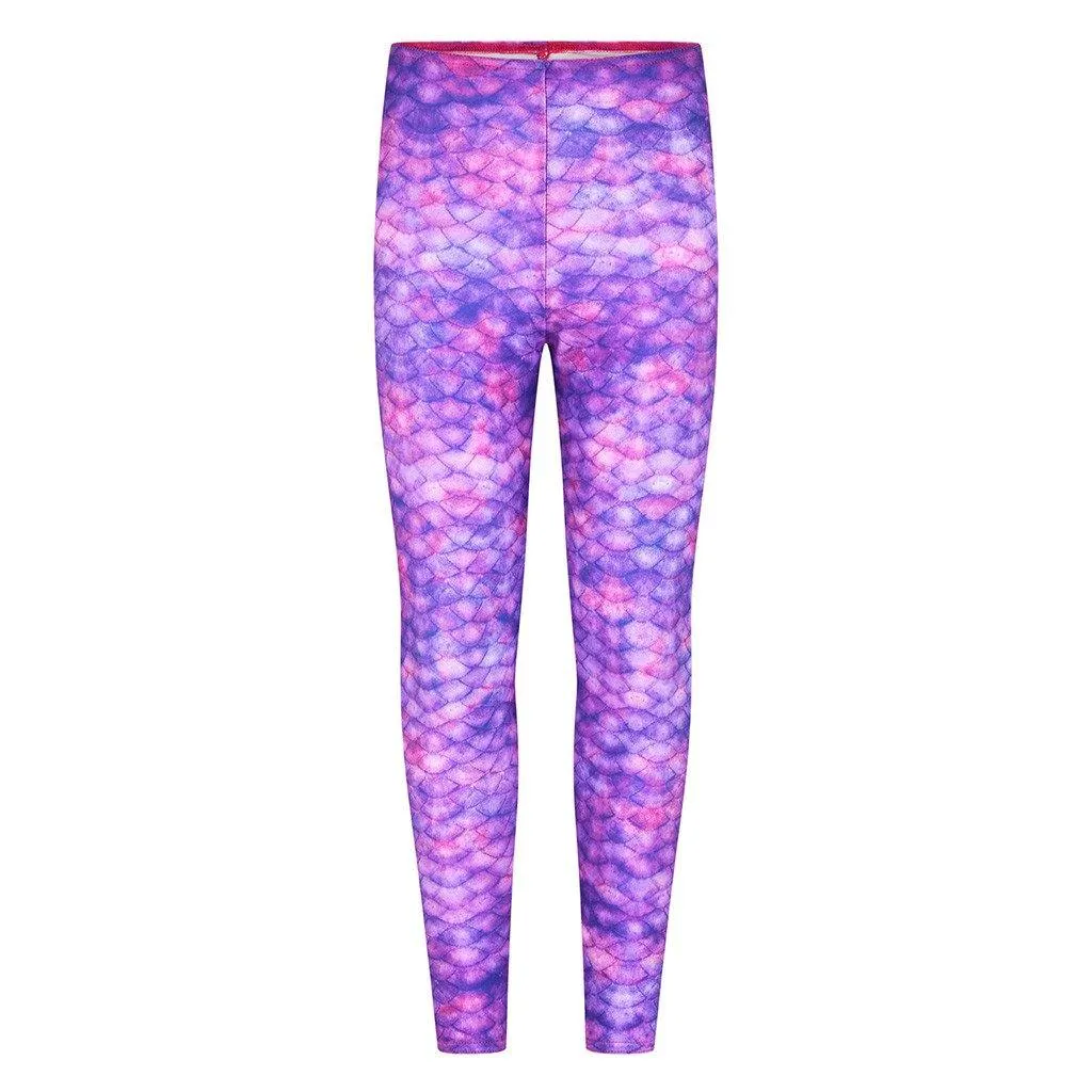 Purple Surf Mermaid Leggings