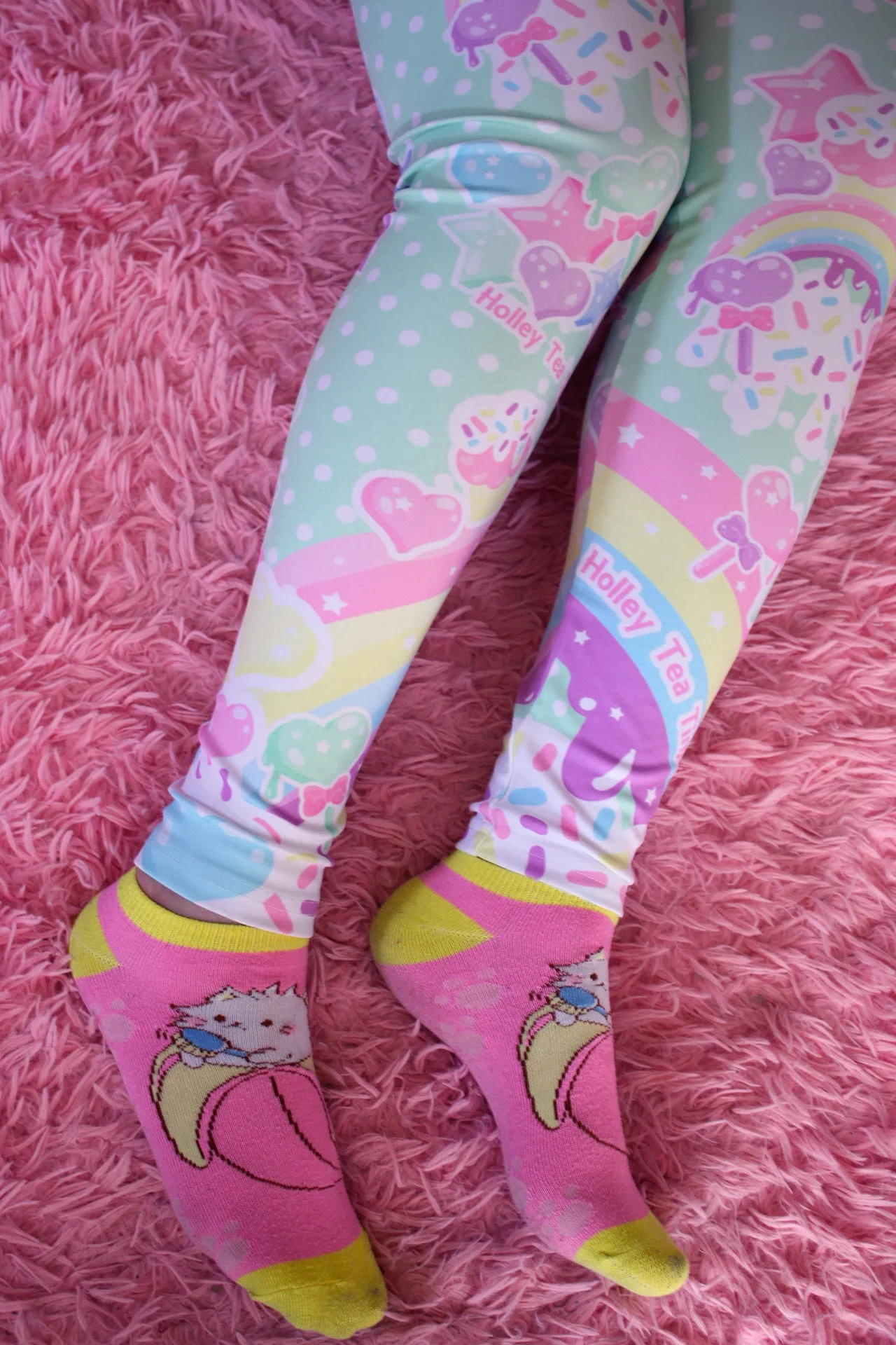 Rainbow Sweets Mint Leggings [Made To Order]