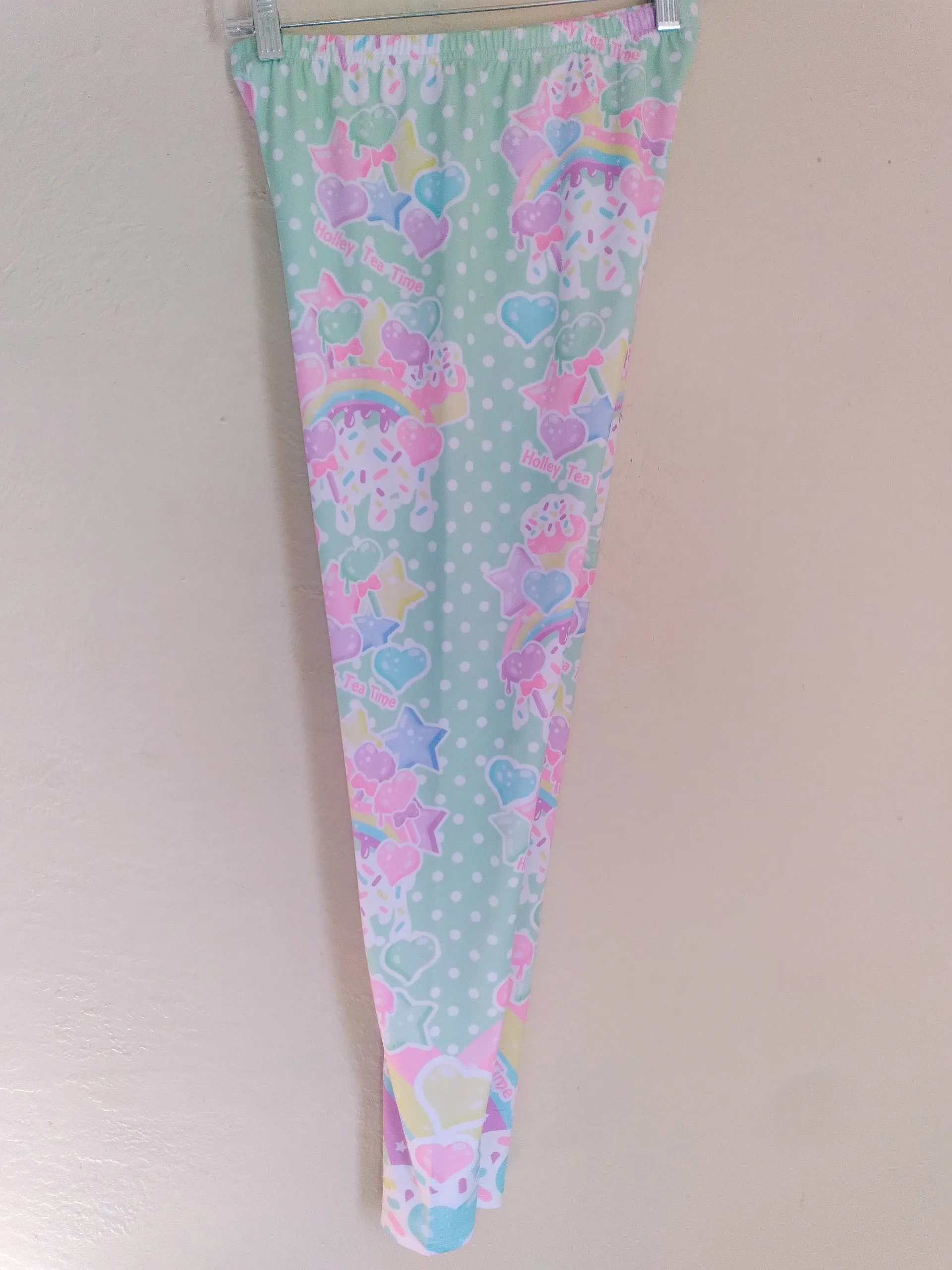 Rainbow Sweets Mint Leggings [Made To Order]