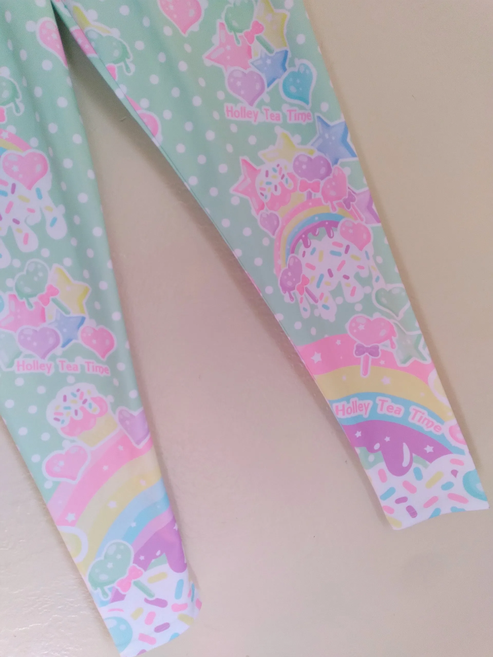 Rainbow Sweets Mint Leggings [Made To Order]