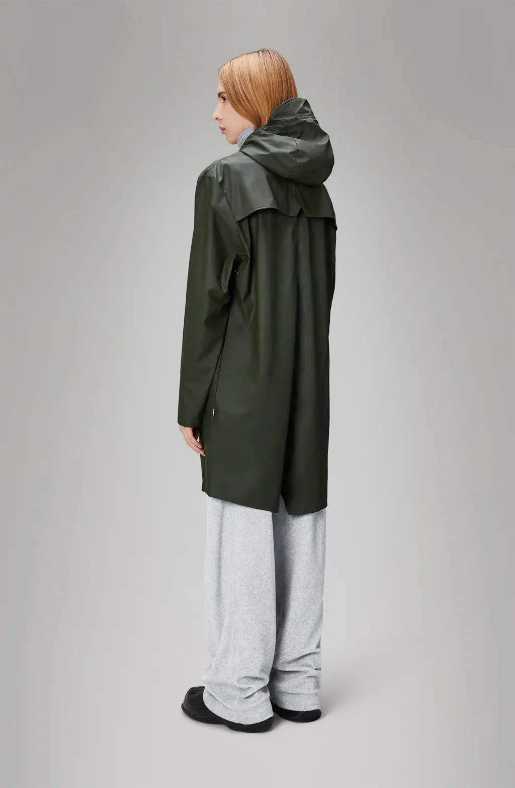 RAINS LONG JACKET W3 - GREEN