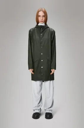 RAINS LONG JACKET W3 - GREEN