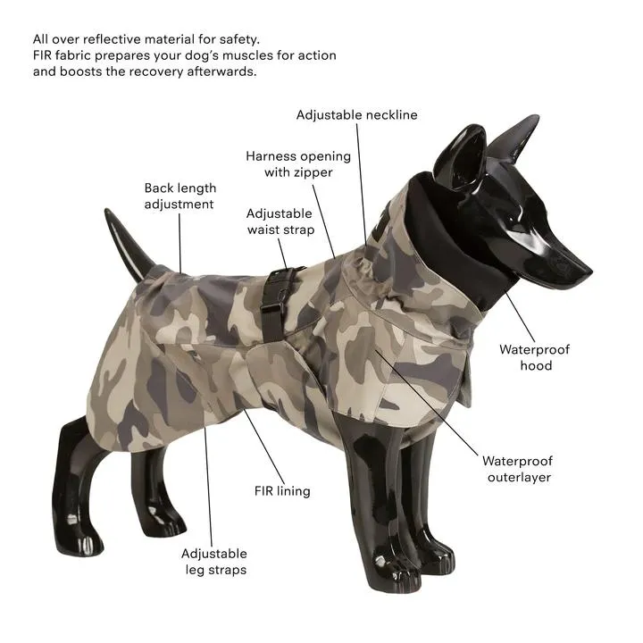 Recovery Dog Raincoat Camo