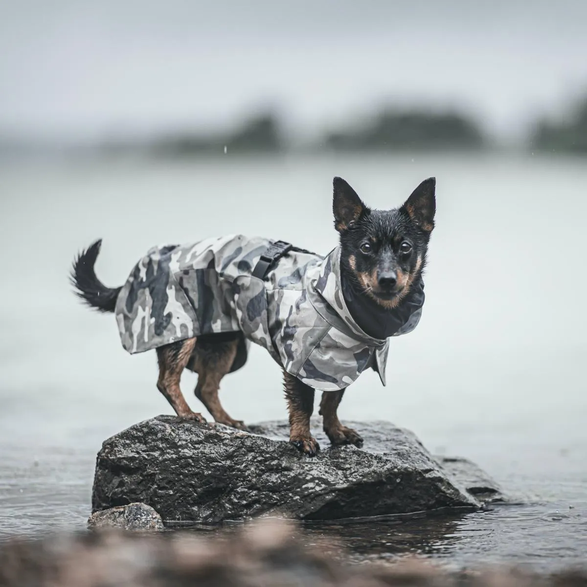 Recovery Dog Raincoat Camo