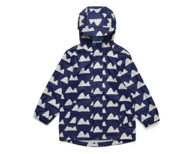 Recycled Waterproof Raincoat - Mountains