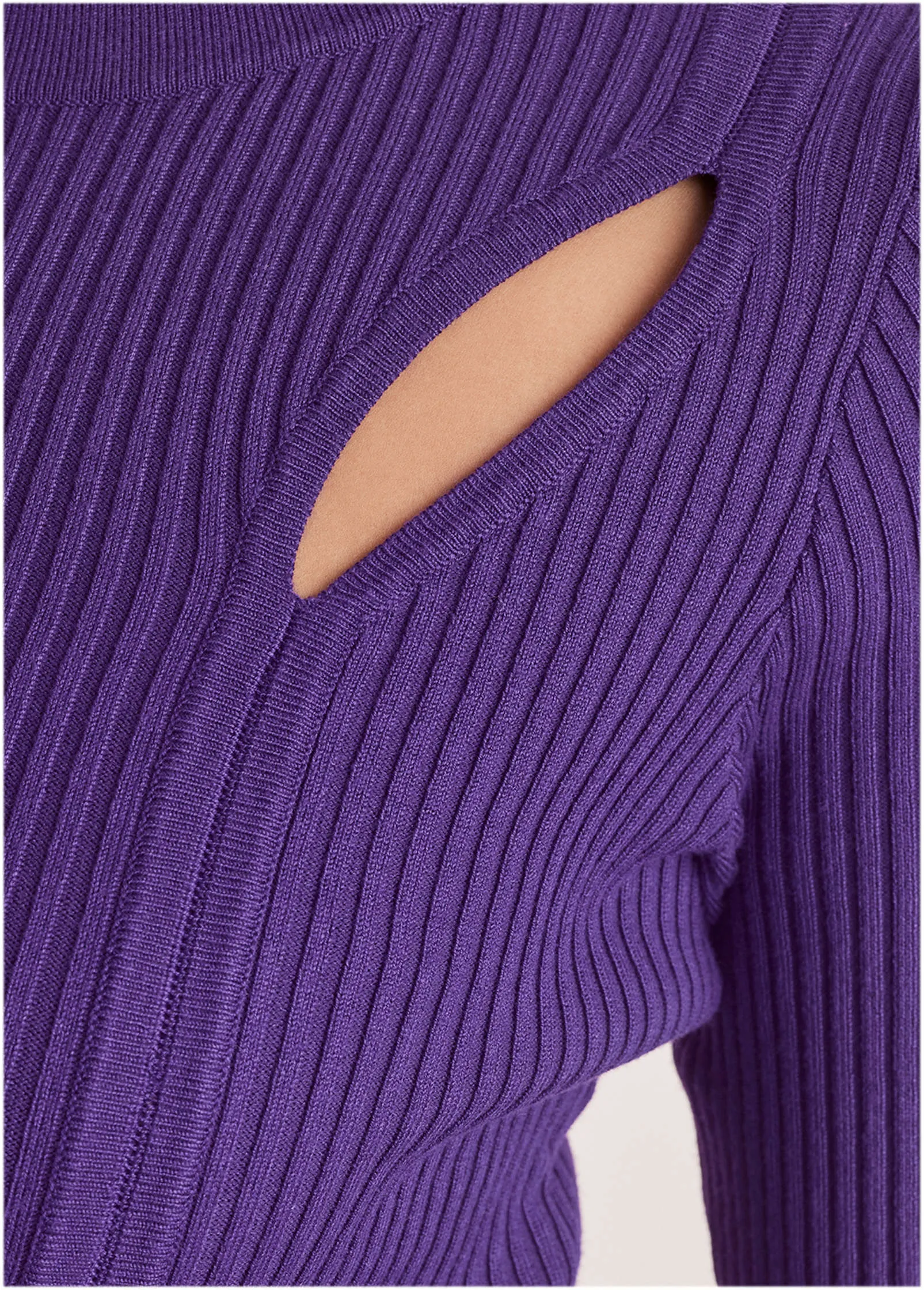 Ribbed Maxi Sweater Dress - Violet Indigo