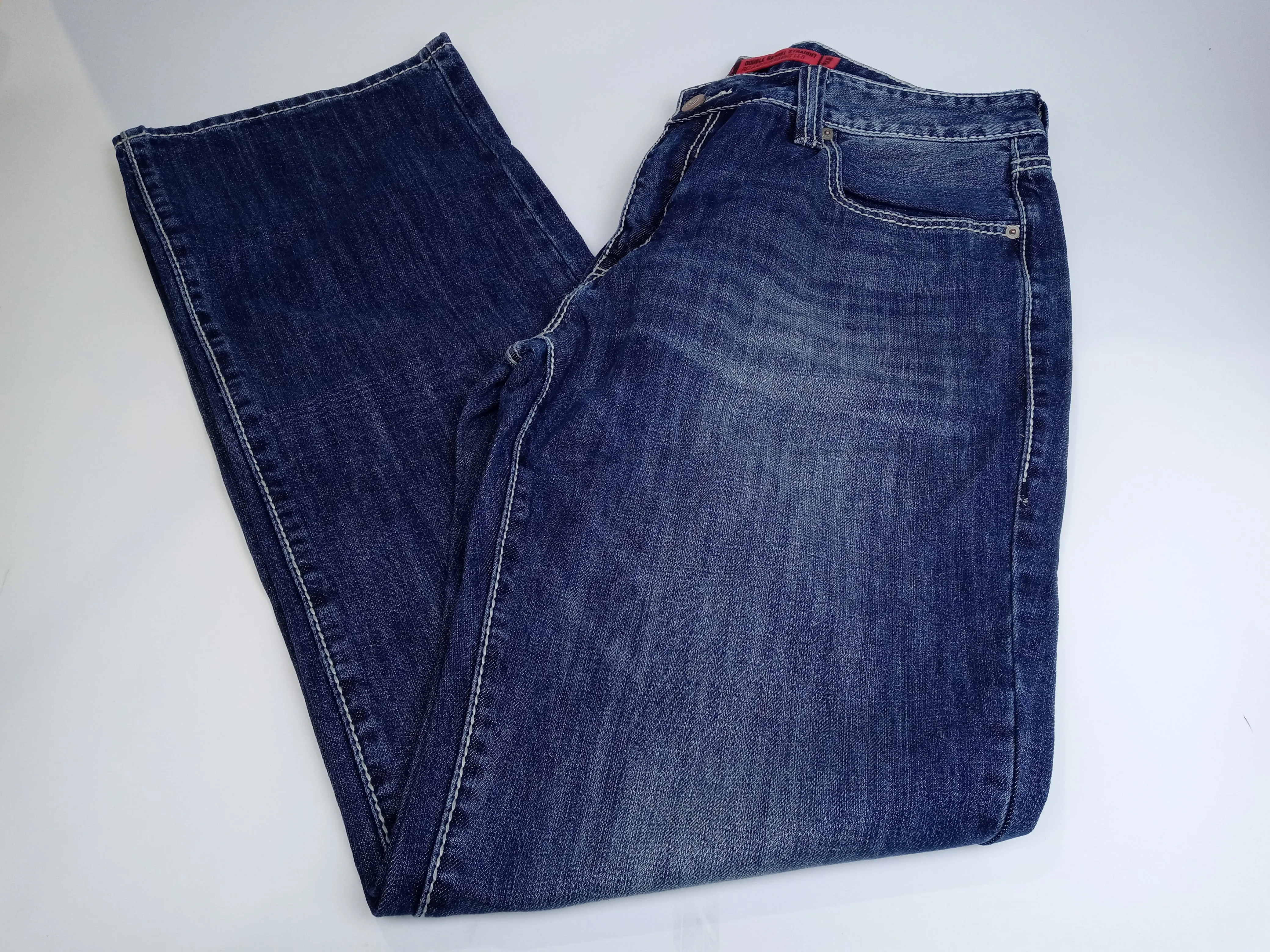 Rock & Roll Denim Relaxed Fit Straight Bootcut Jeans 36 Large