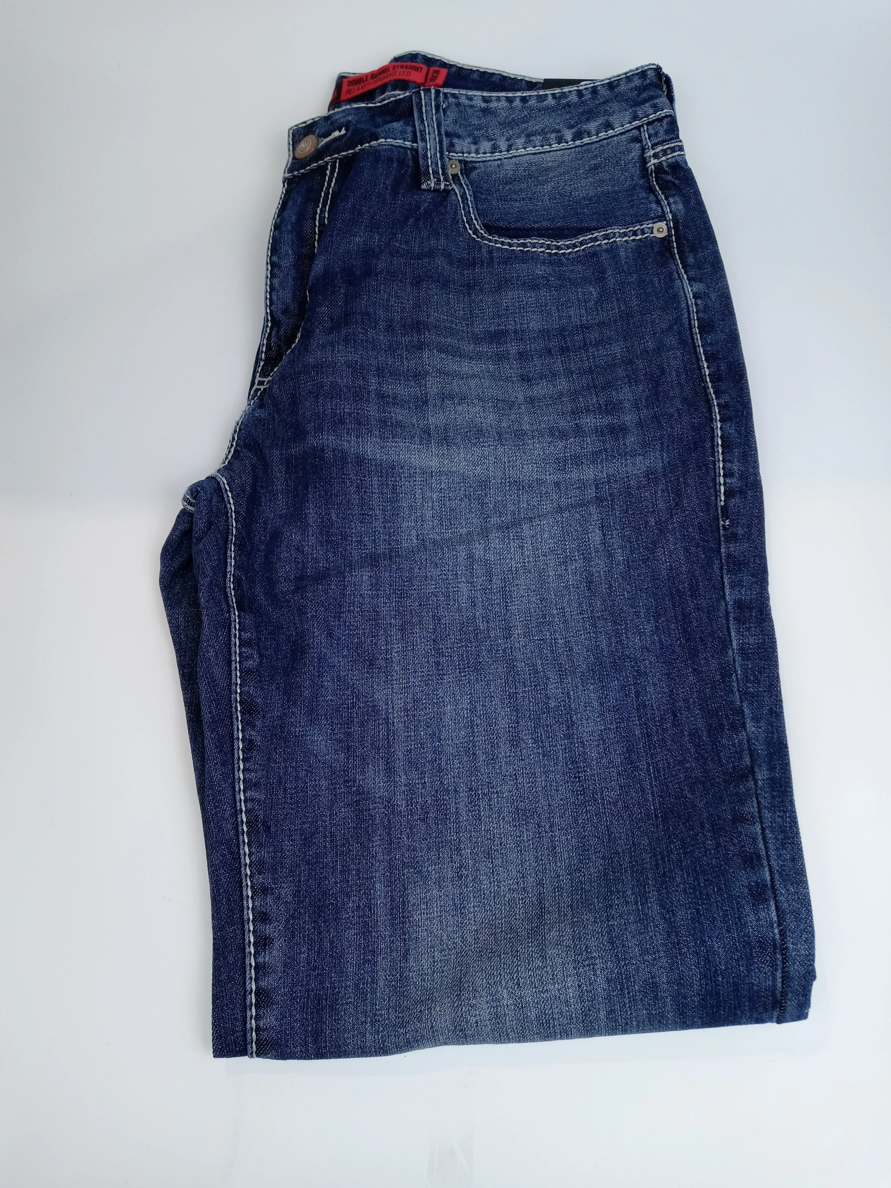 Rock & Roll Denim Relaxed Fit Straight Bootcut Jeans 36 Large