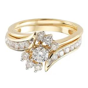 Round Ready for Love Diamond Bridal Set - 1 ct