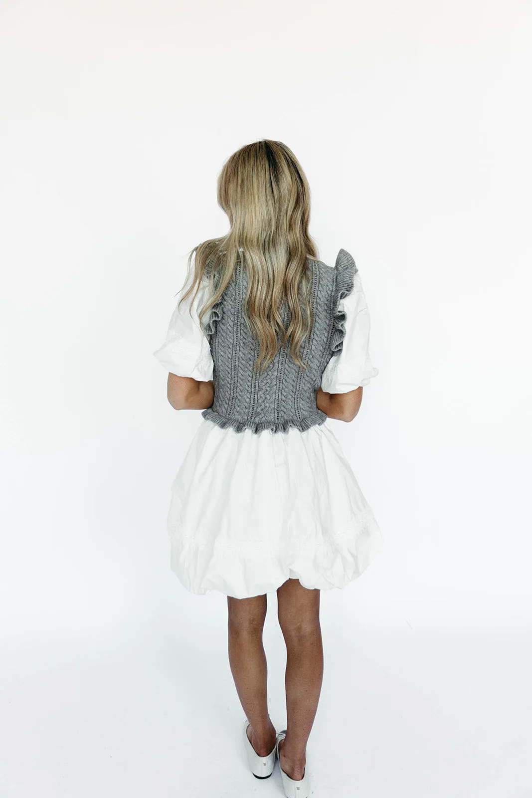 Sam Mini Dress - Heather Grey