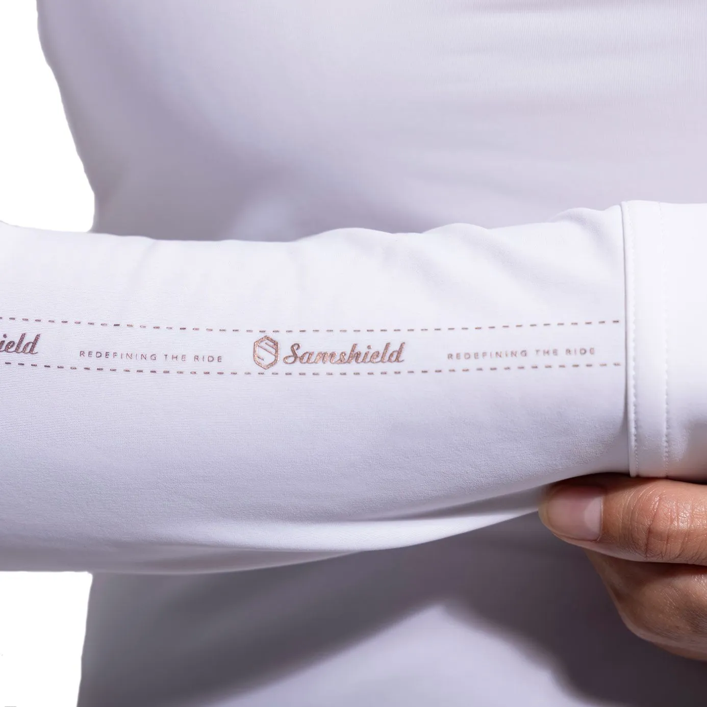 Samshield Aloise Long Sleeve Show Shirt - White/Rose Gold