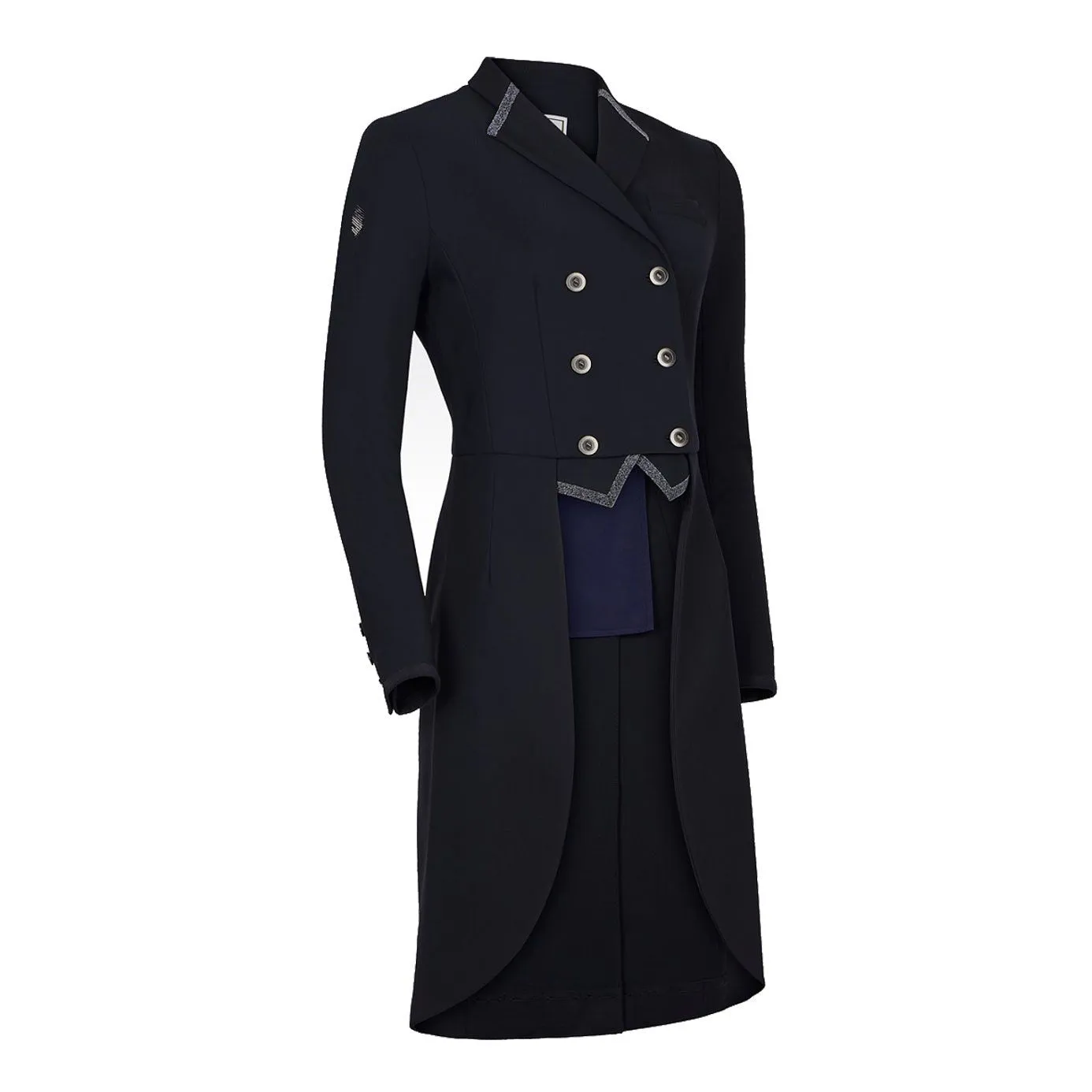 Samshield Crystal Fabric Dressage Tailcoat - Navy