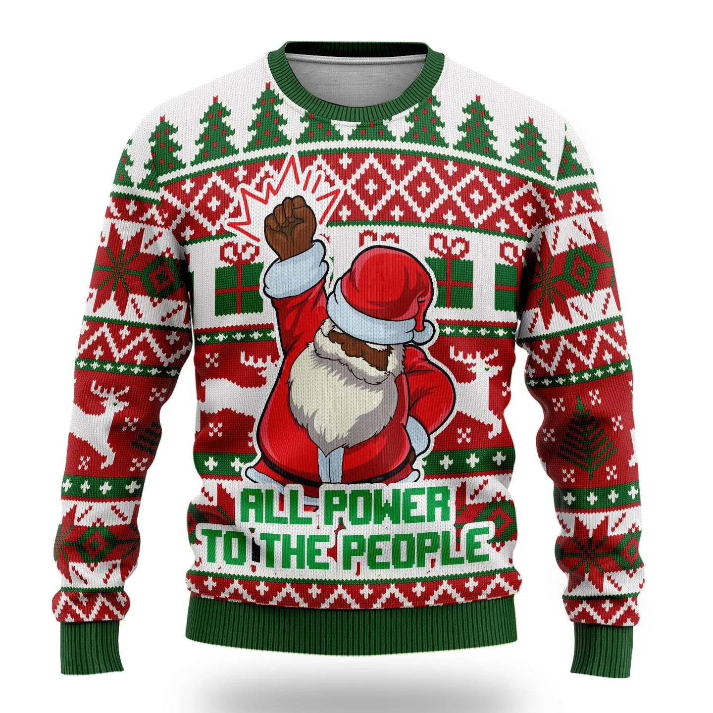 Santa Fist Ugly Sweatshirt