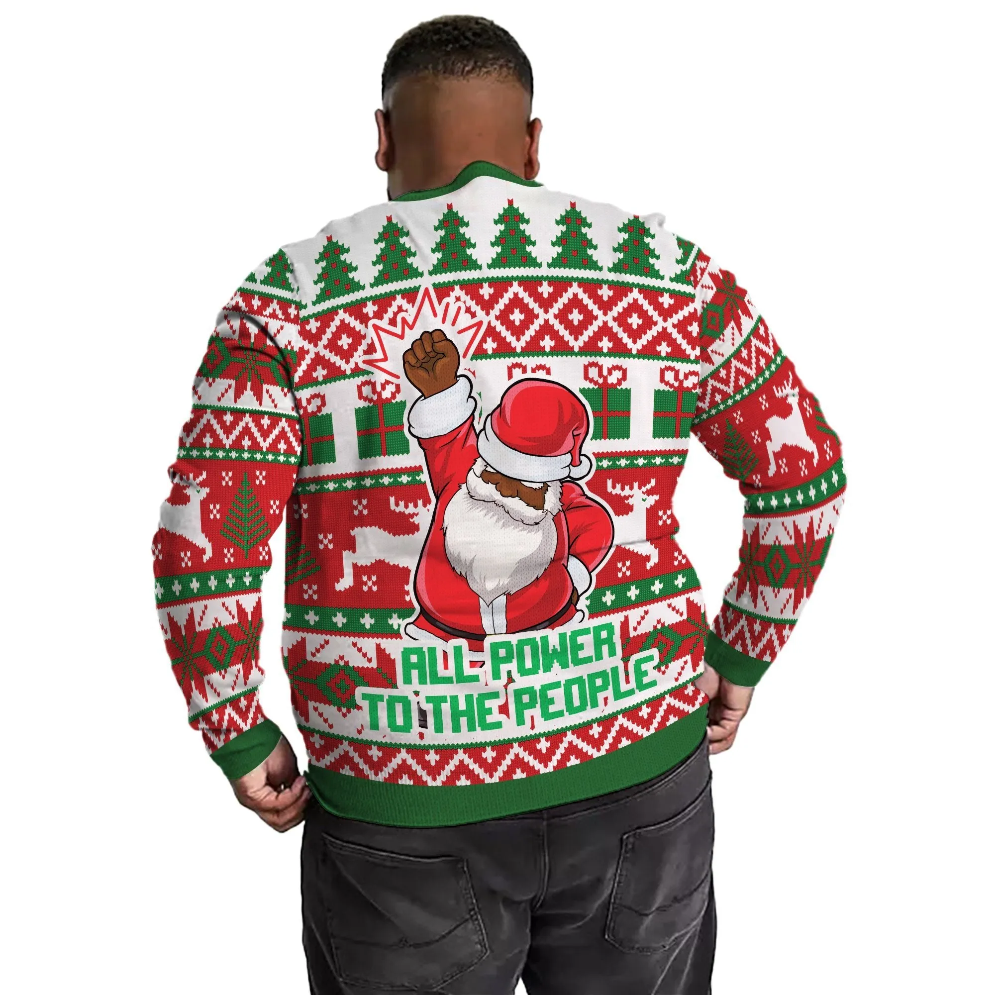 Santa Fist Ugly Sweatshirt