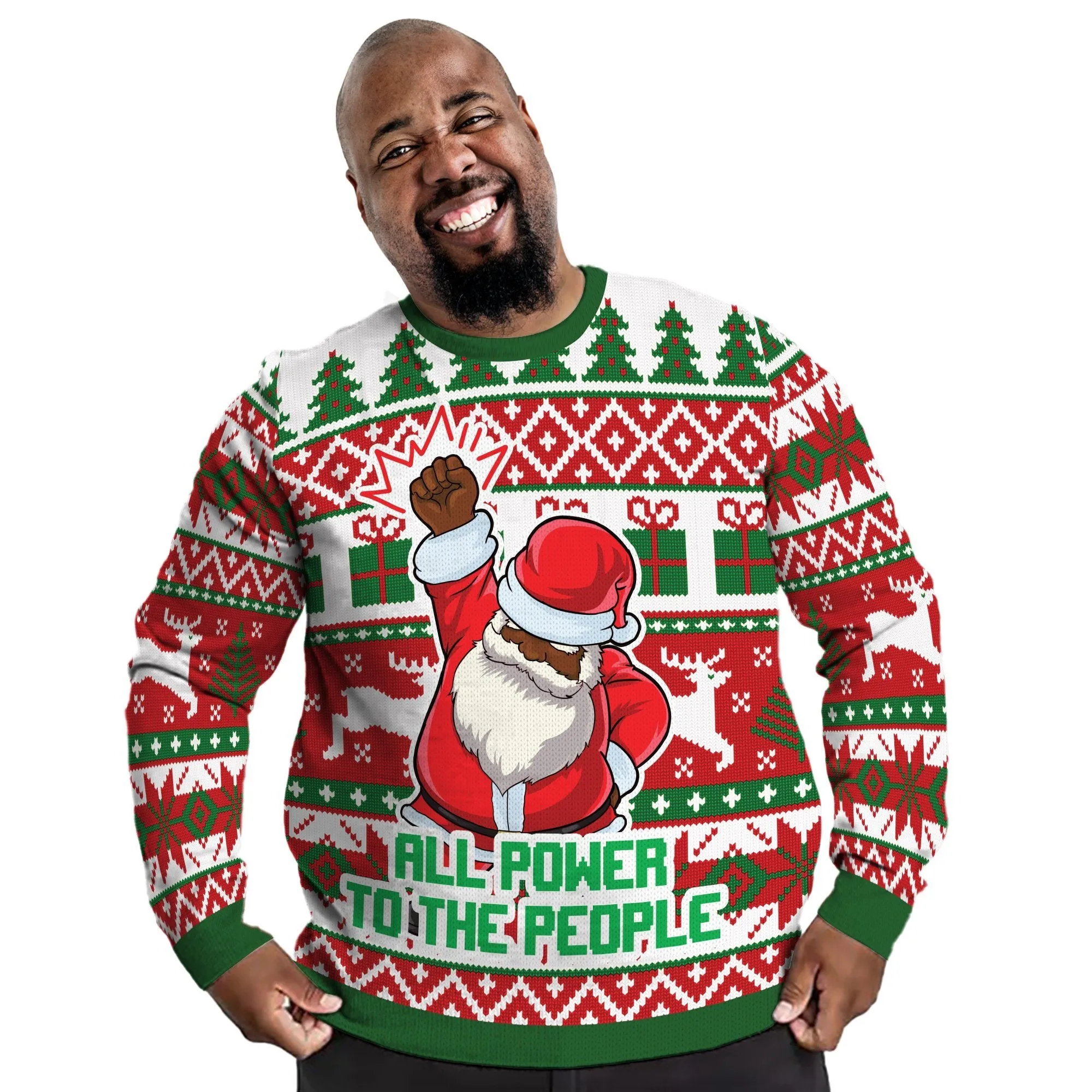 Santa Fist Ugly Sweatshirt