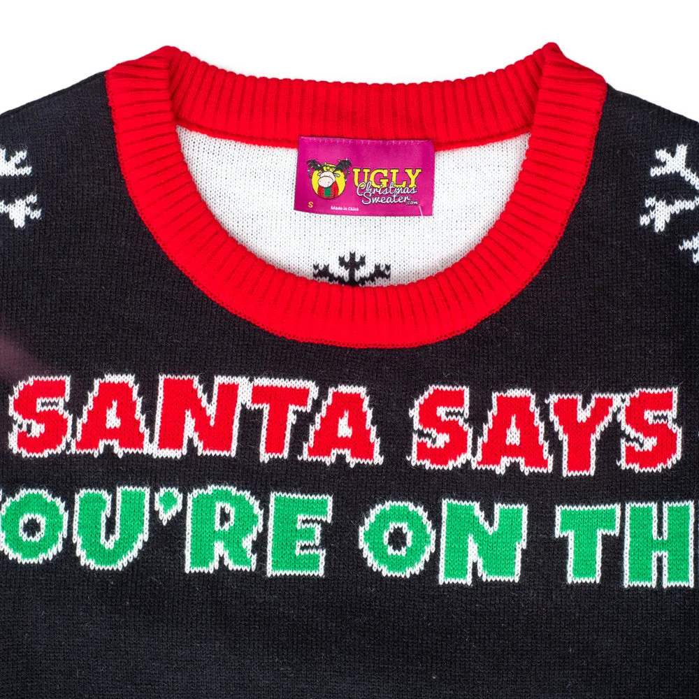 Santa Says Interactive LED Sweater