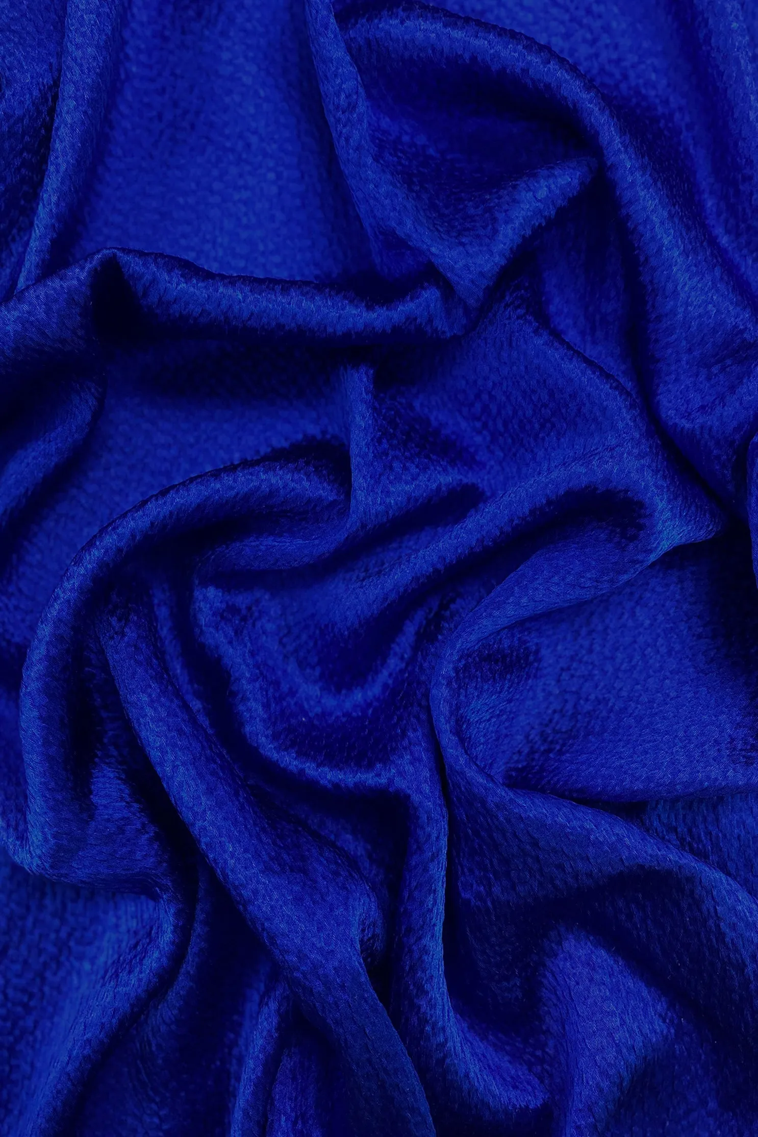 Sapphire Hammered Silk Satin