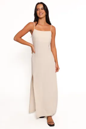 Sawyer Midi Slip Dress - Oatmeal