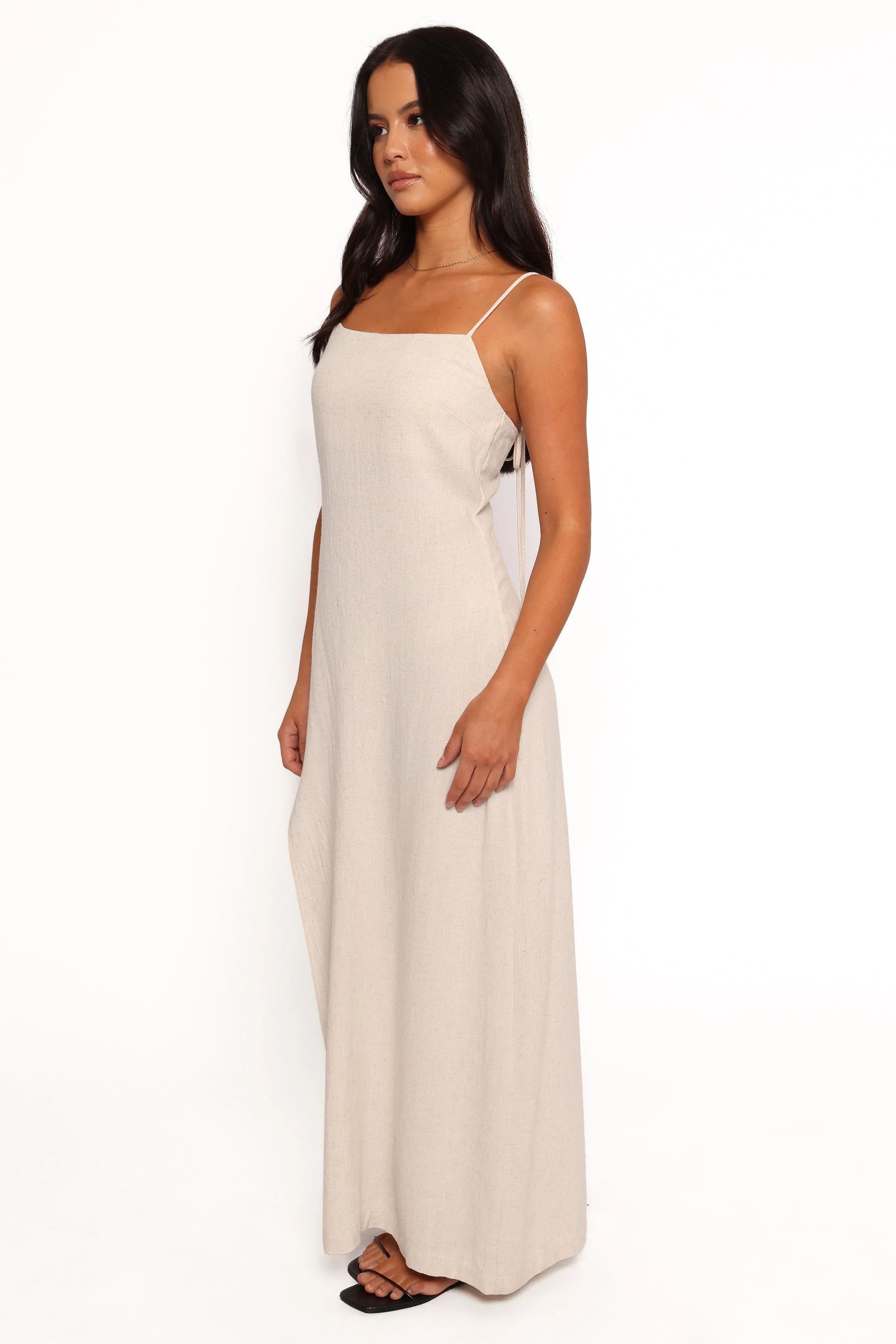 Sawyer Midi Slip Dress - Oatmeal