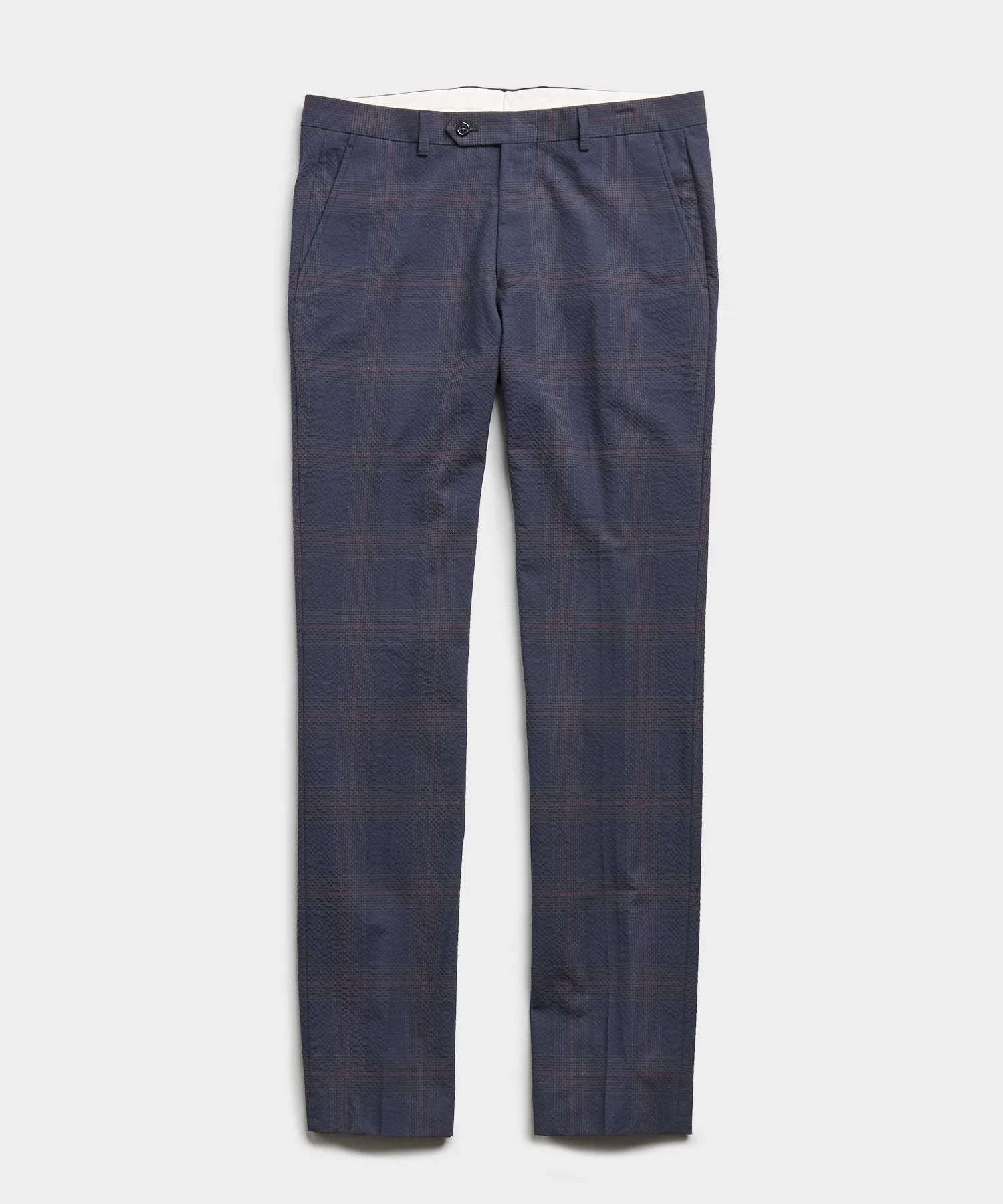 Seersucker Windowpane Tab Dress Trouser