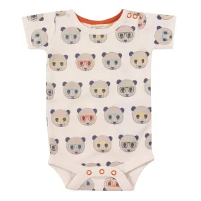 Short sleeve bodysuit- panda