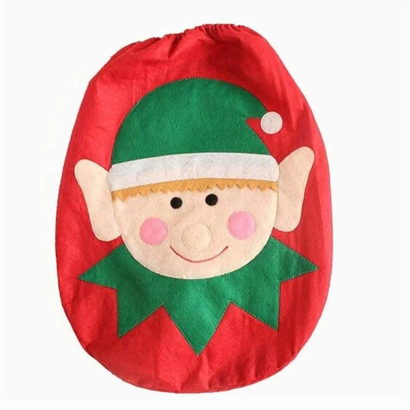 Snowman Santa Claus Toilet Lid Cover