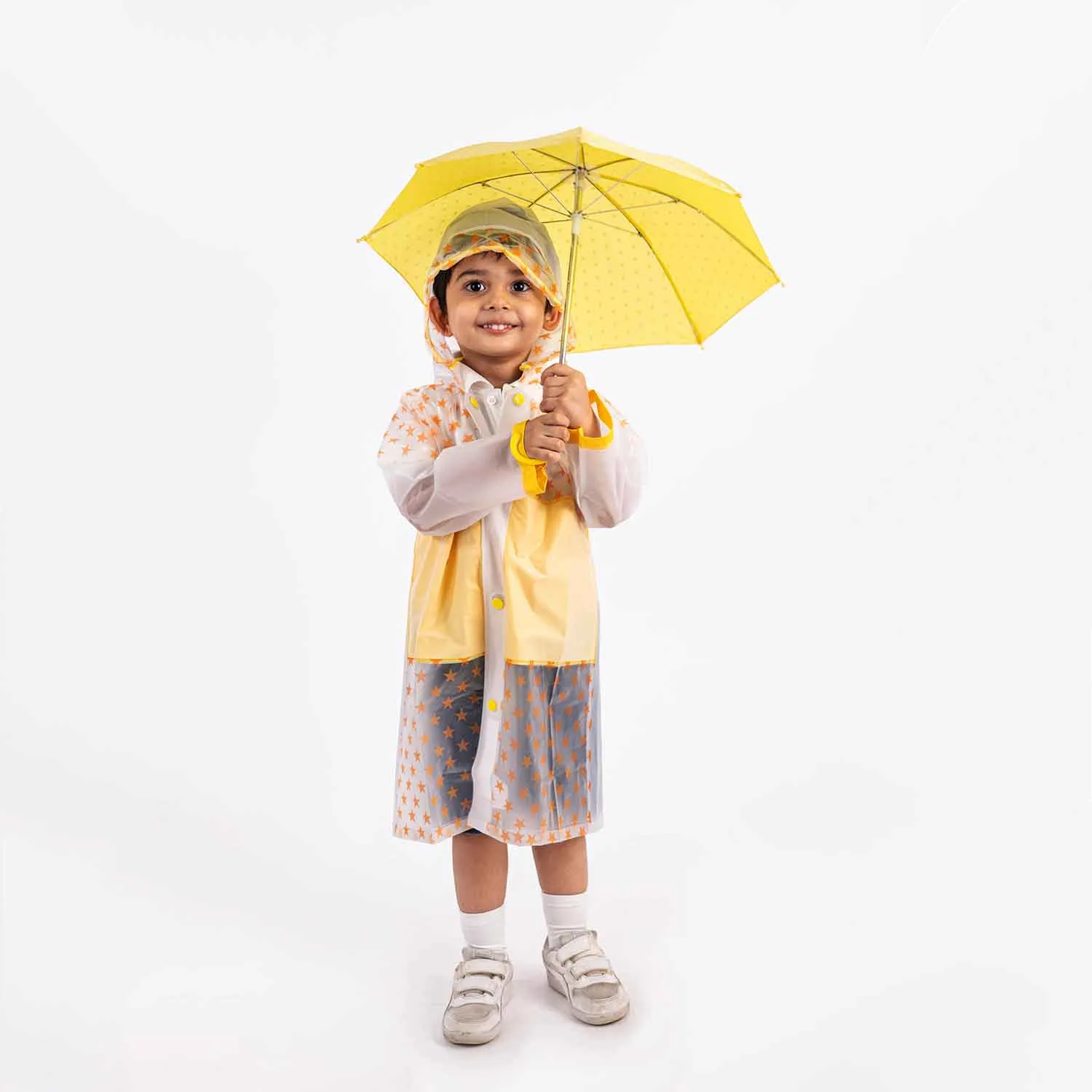 Splish Splash water-proof Kids Raincoat,Yellow (2-5Y)