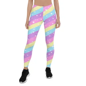 Starry Party Rainbow Leggings