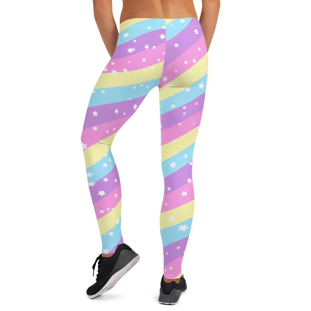 Starry Party Rainbow Leggings