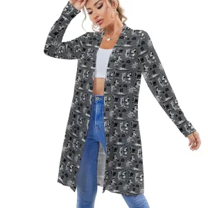 Steamboat Mickey Women's Mid-Length Cardigan