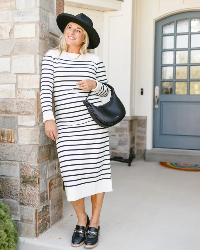 Striped Sweater Dress