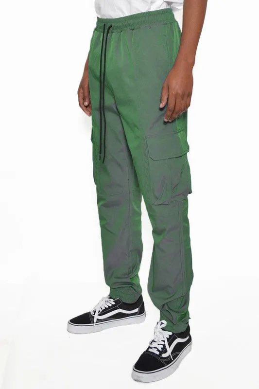 TEEK - MENS PEACOCK IRIDESCEINT JOGGER PANTS