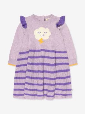 The Bonnie Mob Girls Knited Cloud Dress in Purple