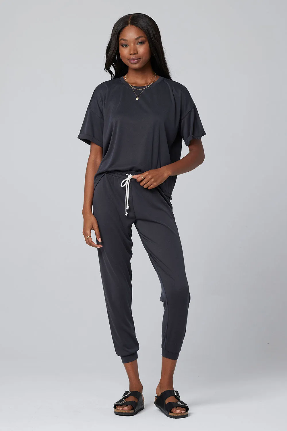 The Pull On Jogger by Saltwater Luxe - Black