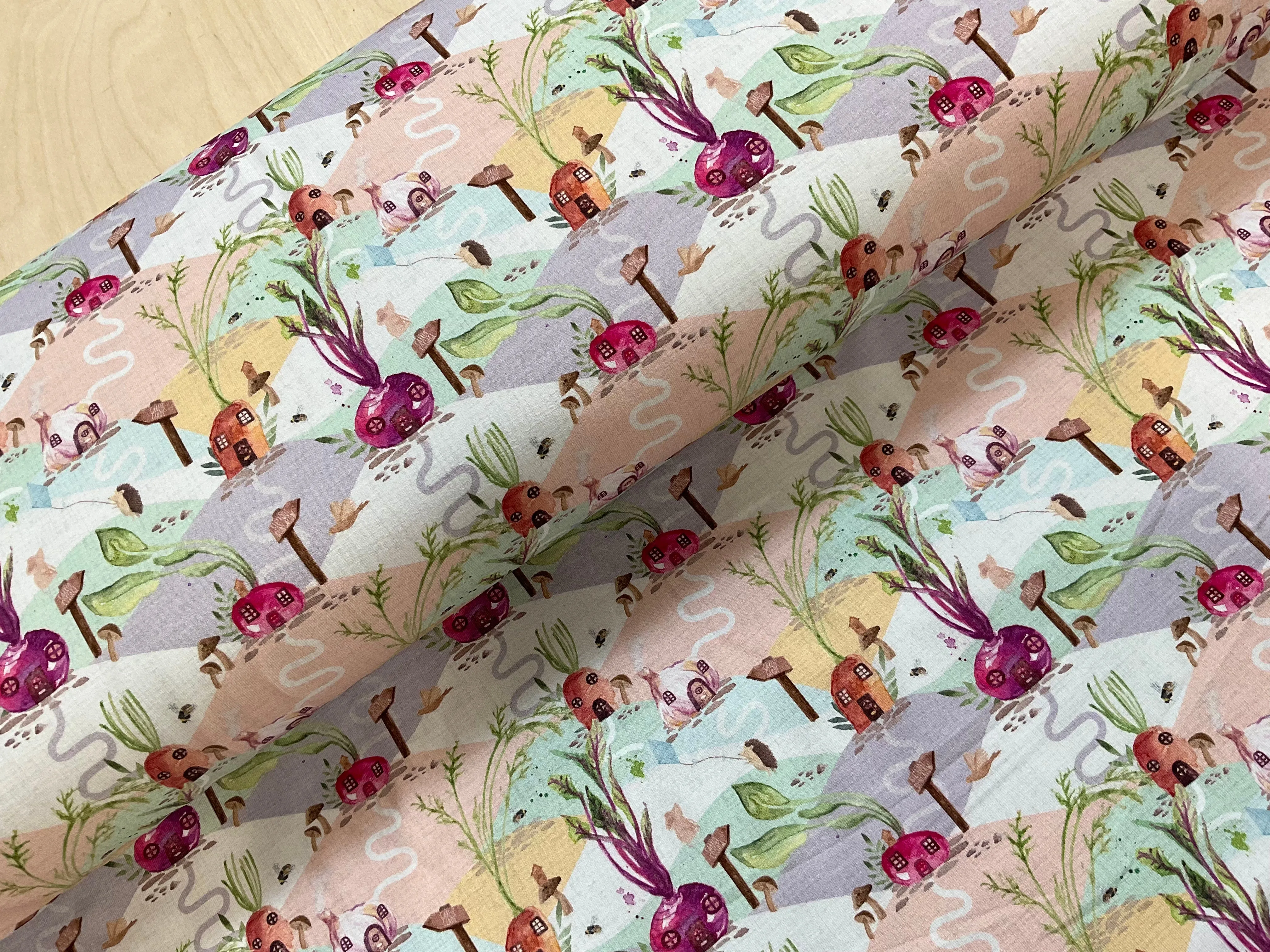 The Veg Patch Cotton Jersey Fabric