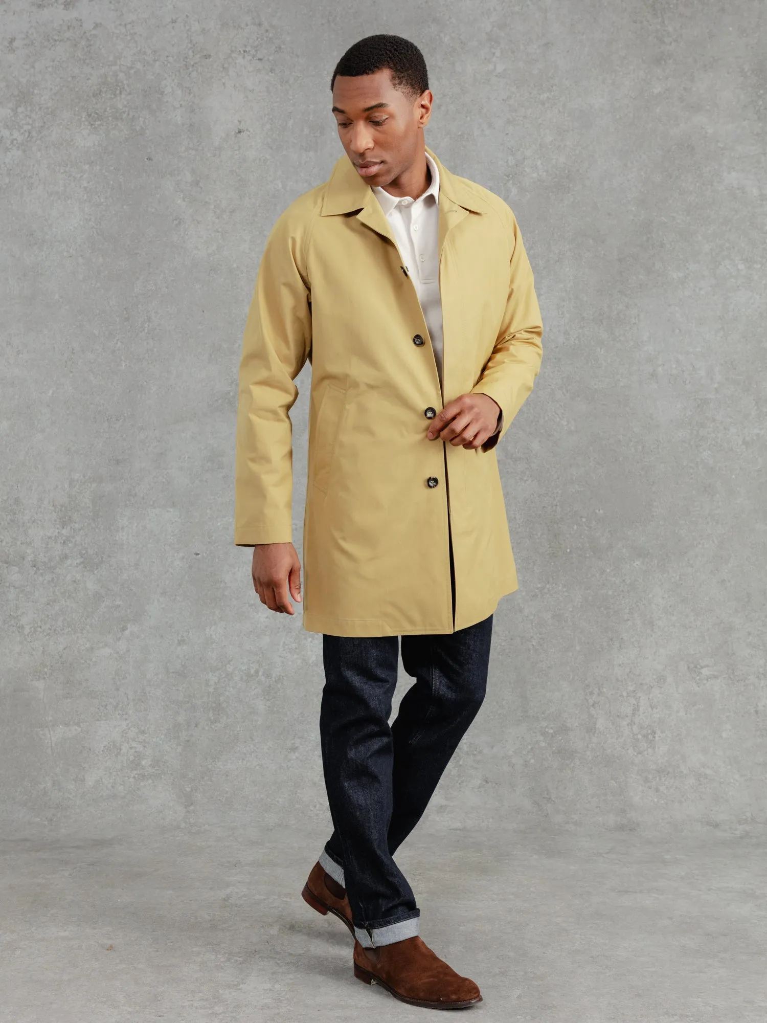 The Ventile® Raglan Raincoat - Bronze