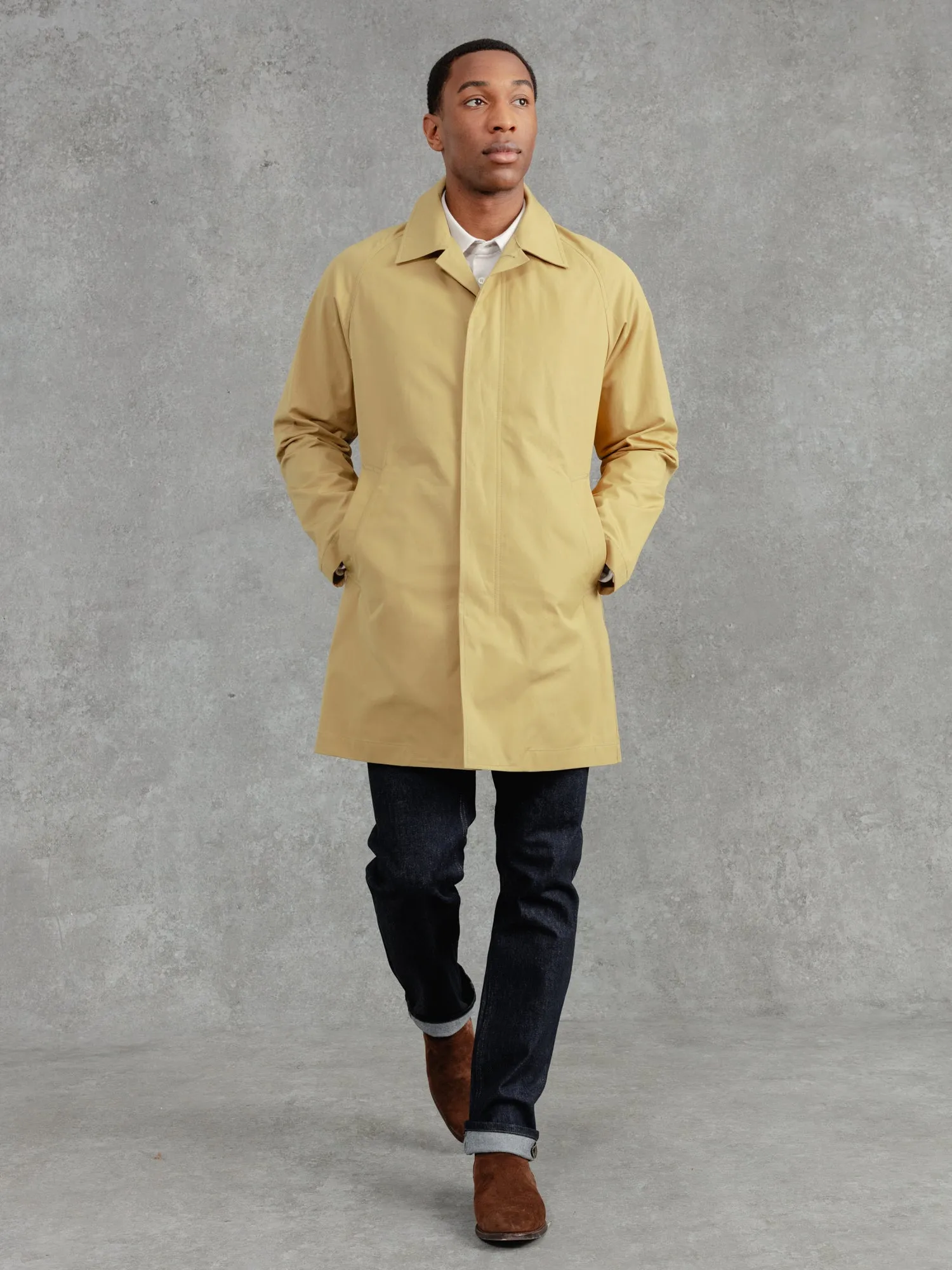 The Ventile® Raglan Raincoat - Bronze