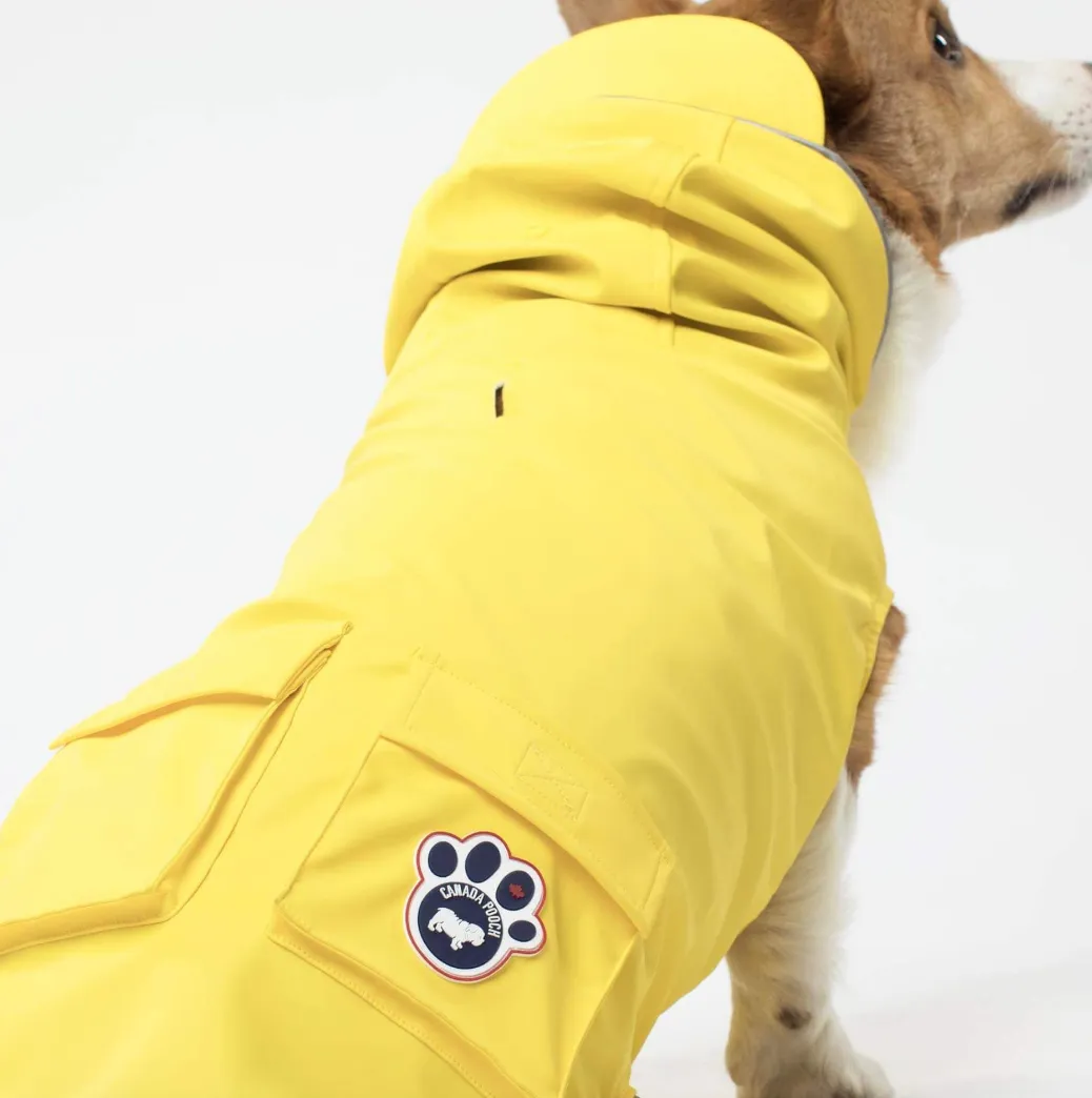 Torrential Tracker Dog Raincoat in Yellow (FINAL SALE)