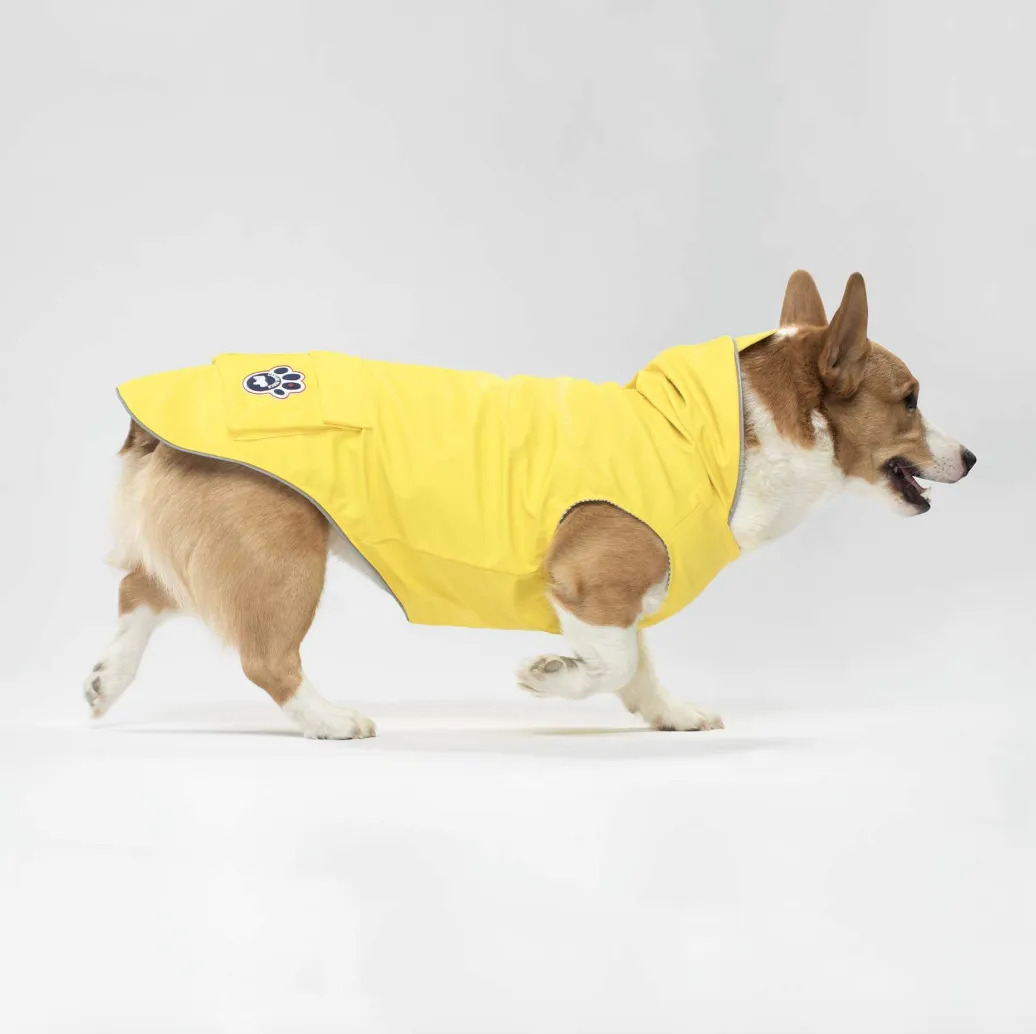 Torrential Tracker Dog Raincoat in Yellow (FINAL SALE)