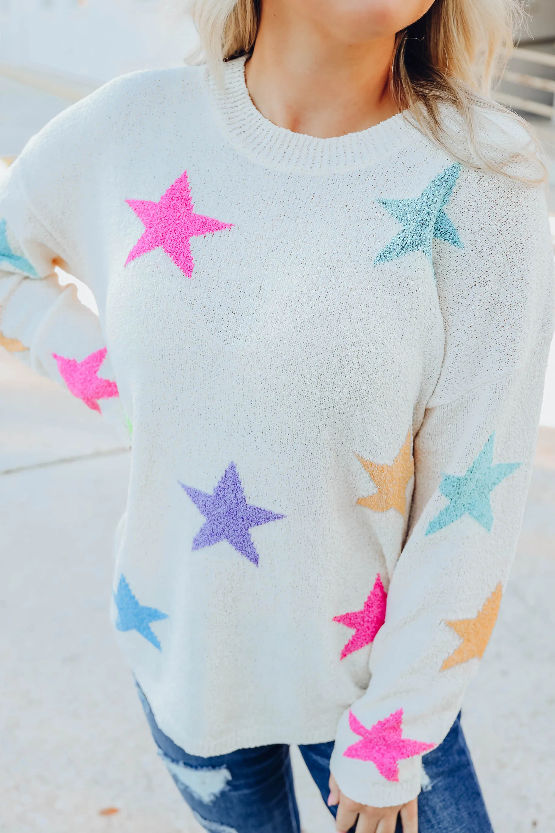 Touch The Stars Pastel Sweater S/M-2X/3X