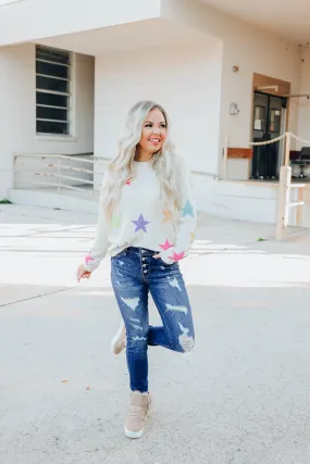 Touch The Stars Pastel Sweater S/M-2X/3X