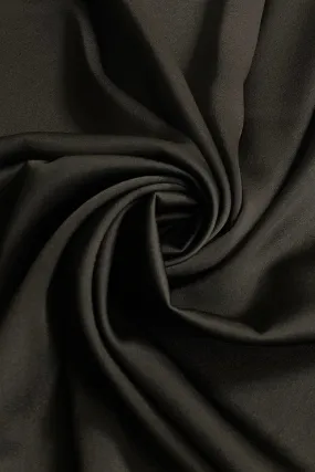 Triacetate Satin Backed Crepe in Black