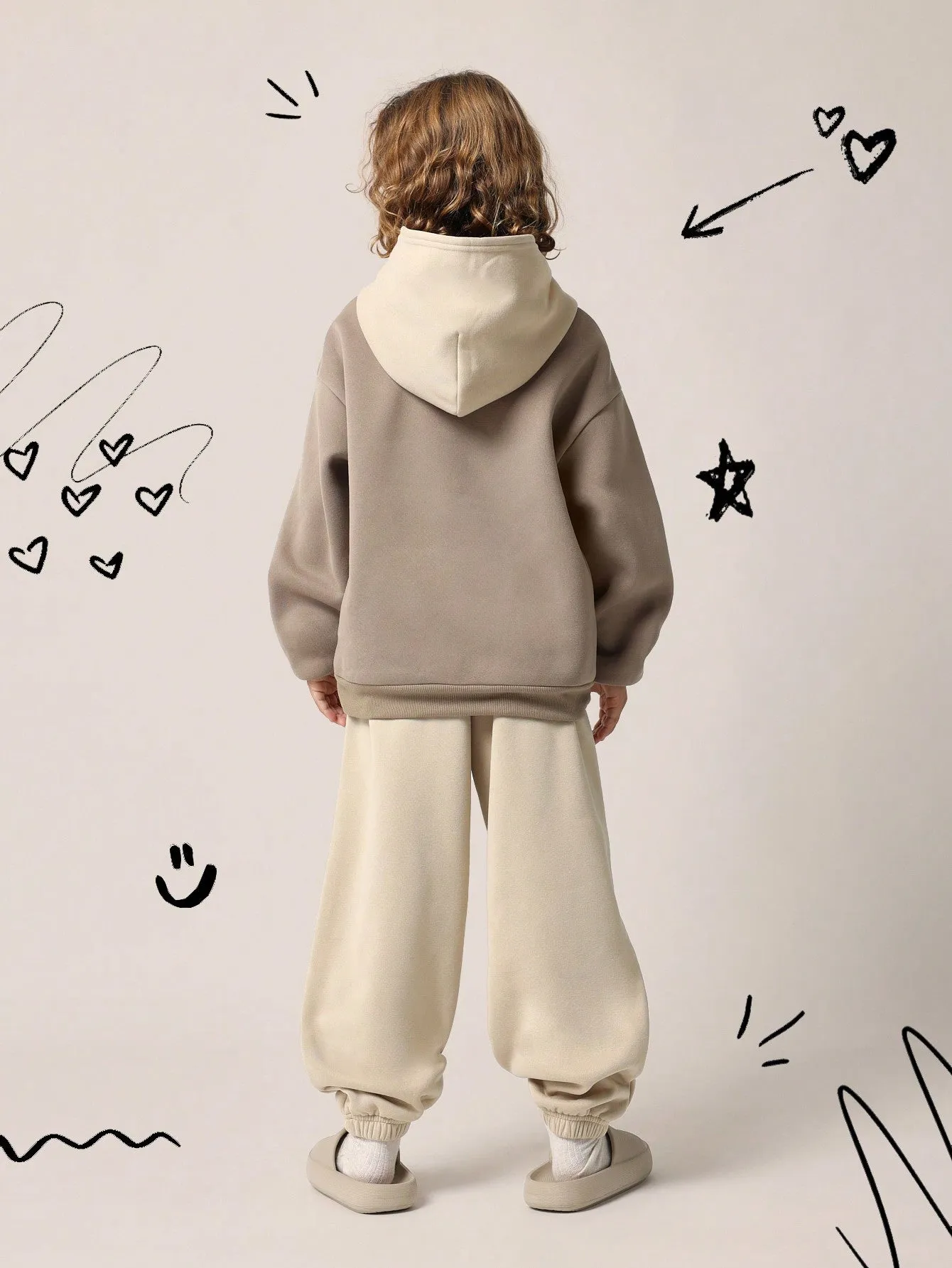 Tween Boys Overhead Colour Block Hoodie And Jogger 2 Piece Set