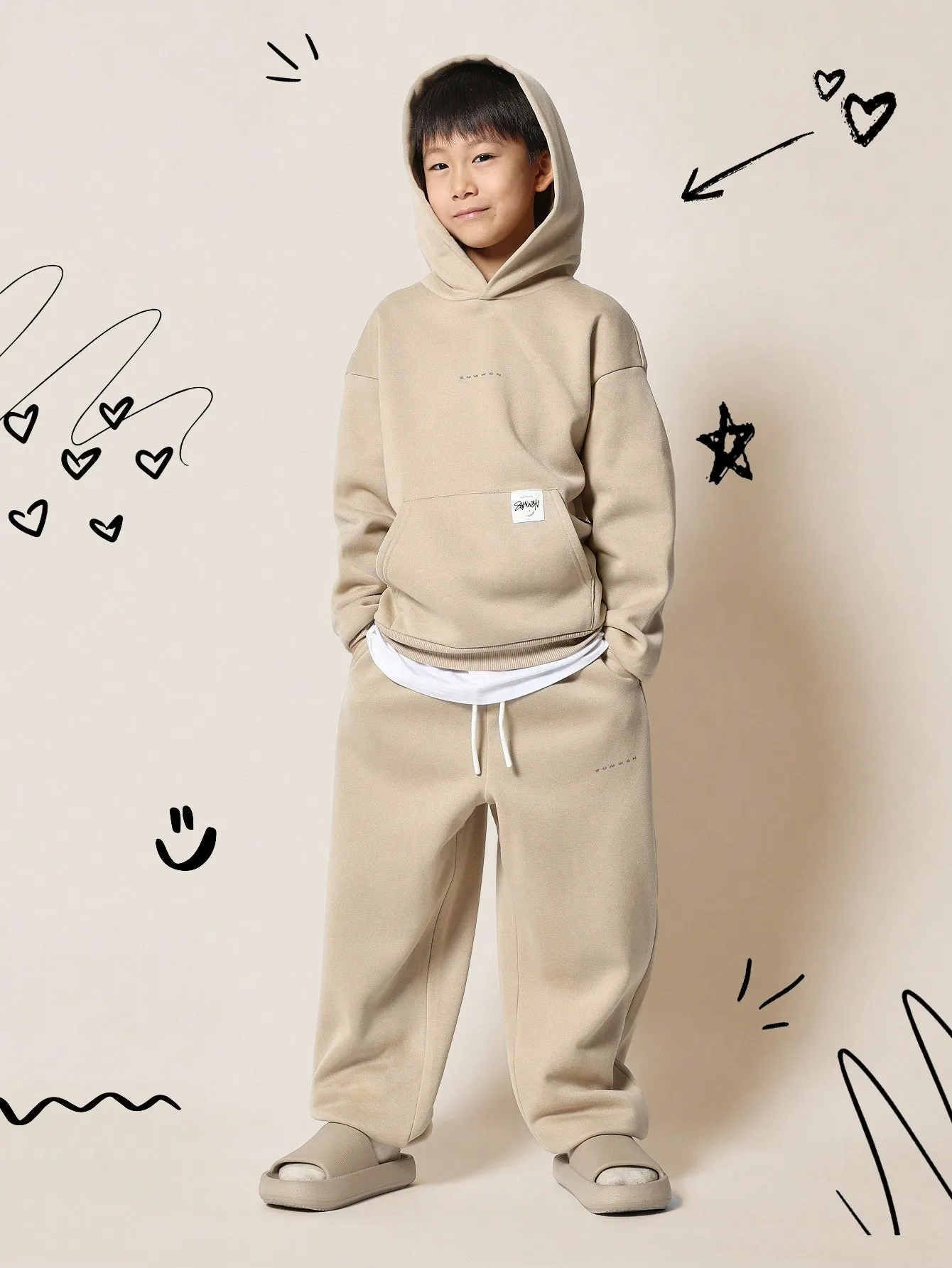 Tween Boys Overhead Hoodie And 90s Jogger 2 Piece Set