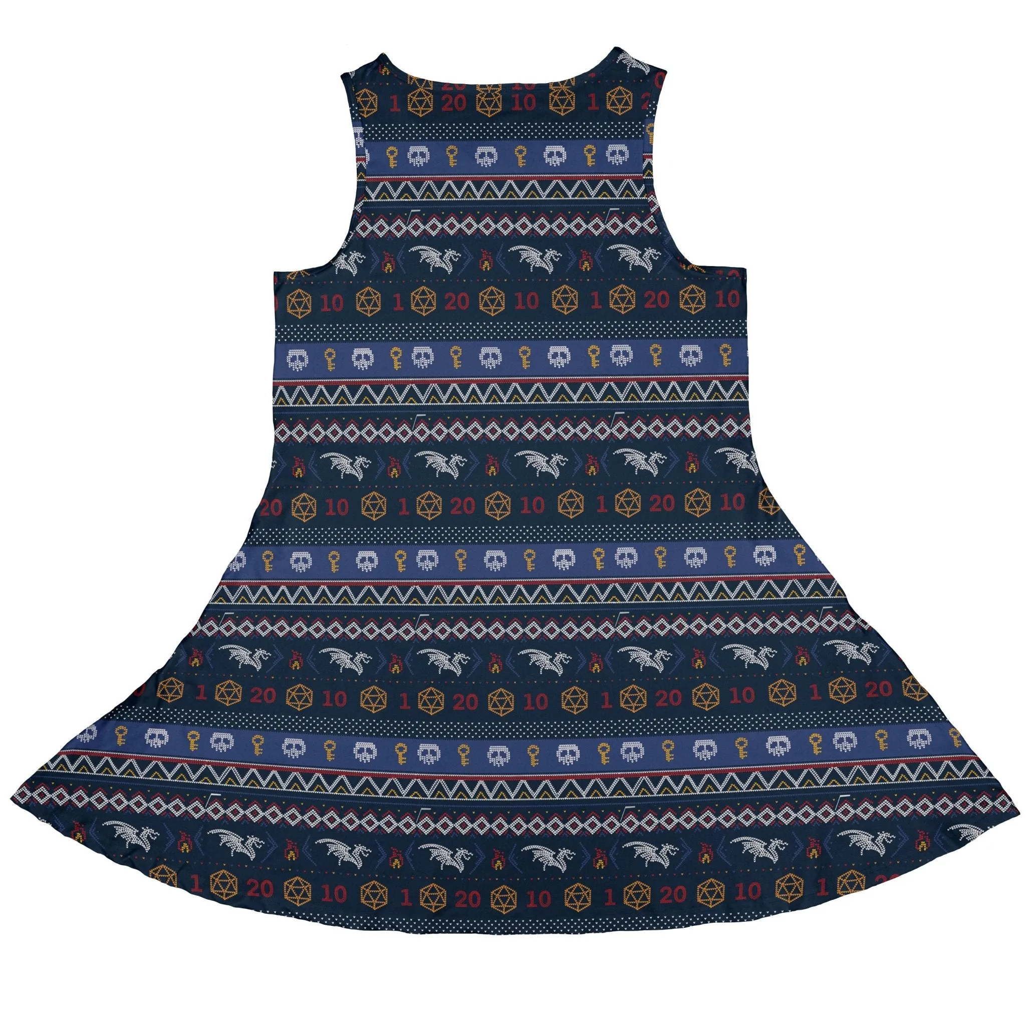 Ugly Christmas Sweater DND Adventure Dress