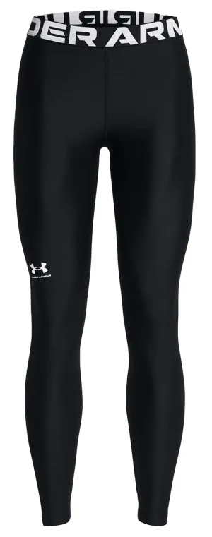 Under Armour Womens Heatgear Leggings Black White