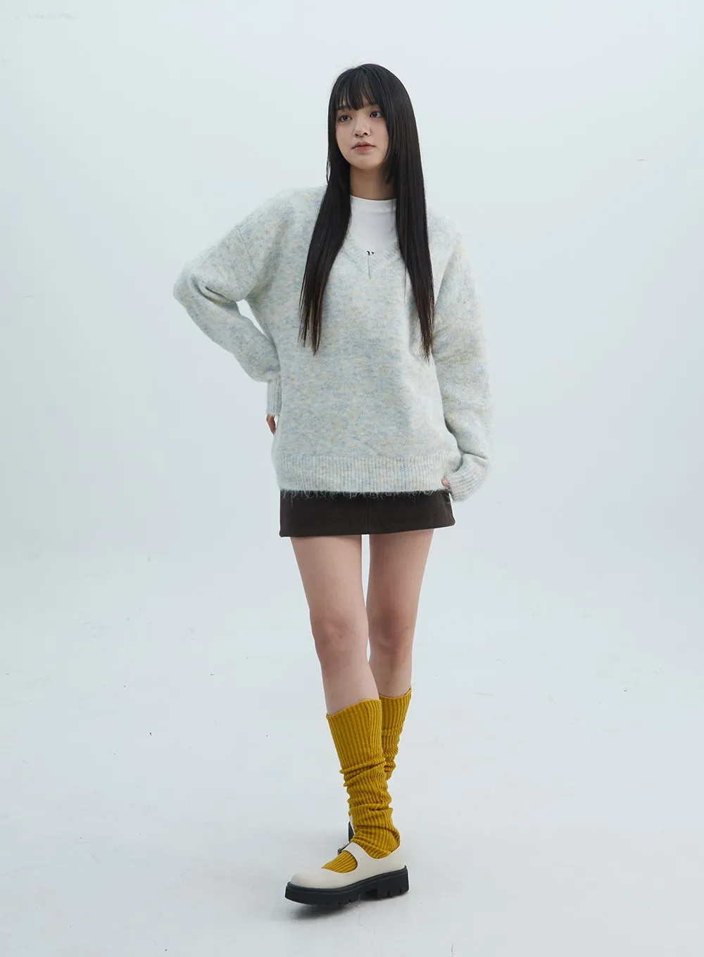 V-Neck Knit Sweater ON310