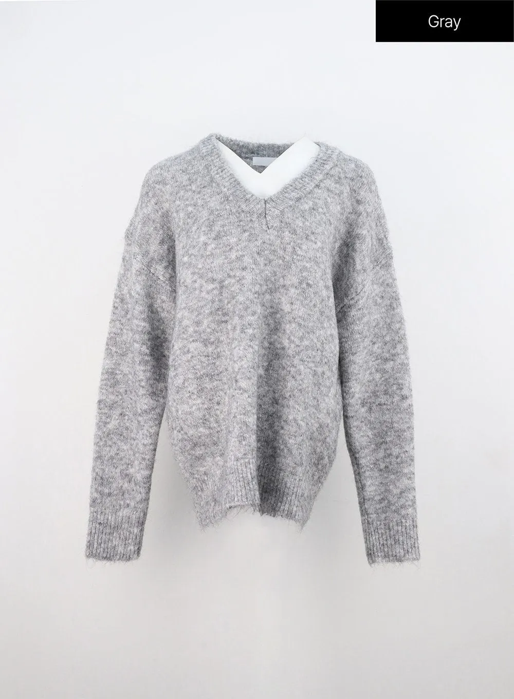 V-Neck Knit Sweater ON310