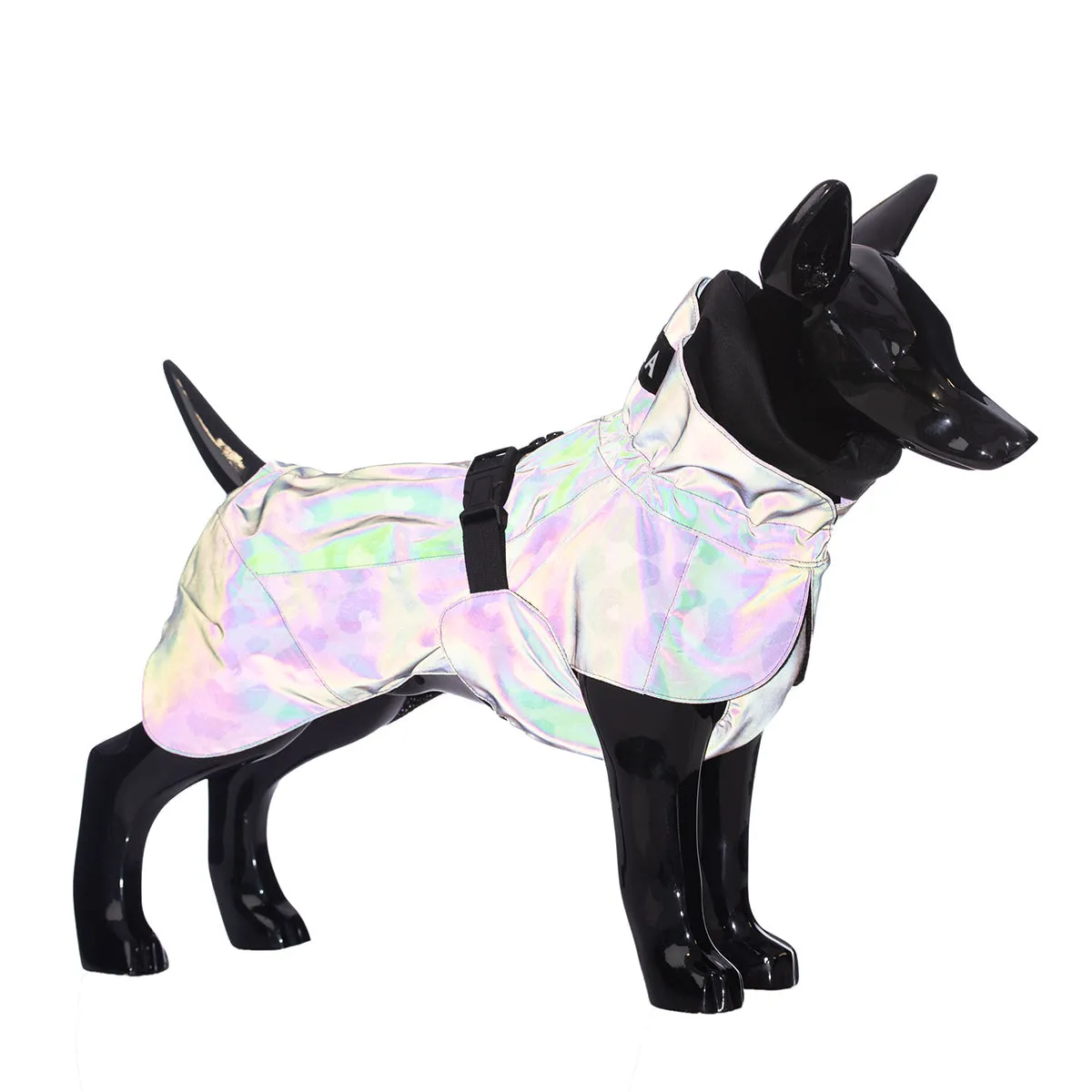 Visibility Dog Raincoat Lite Leopard