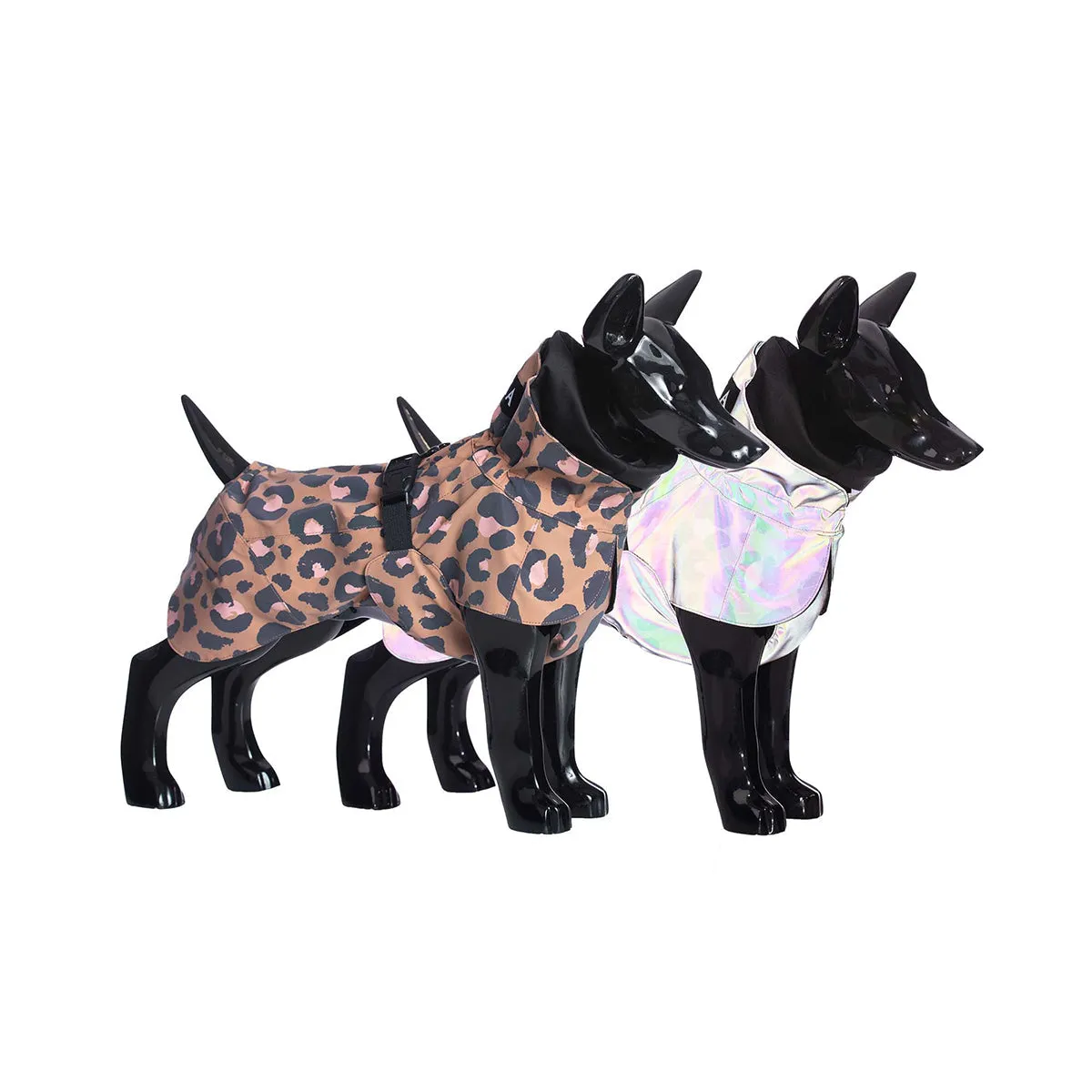 Visibility Dog Raincoat Lite Leopard